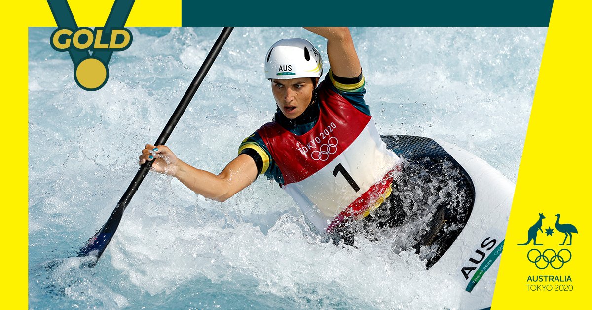 @jessfoxcanoe @Channel7 @7plus @paddle_aus SHE'S DONE IT! @jessfoxcanoe WINS C1 #GOLD! At her 3rd Olympic Games Jess has completed her set of Olympic medals and creates history as the first ever Women's C1 Olympic Champion! Take a bow Jess Fox, Australia is so proud of you!👏👏👏 #TokyoTogether #CanoeSlalom @paddle_aus