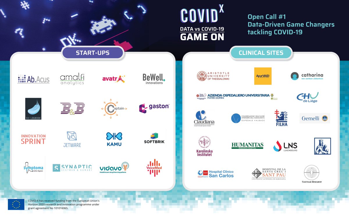 TheCovidX's tweet photo. Take a look at the most exciting European #Data and #eHealth start-ups and #healthcare providers on our deeptech landscape brought to you by @TheCovidX!

Meet our 1st Open Call Data-driven #GameChangers tackling #COVID19!

https://t.co/OYkSGYWY6u 

#GameOn #DataVsCovid #TheCovidX https://t.co/rjVIUwS5km