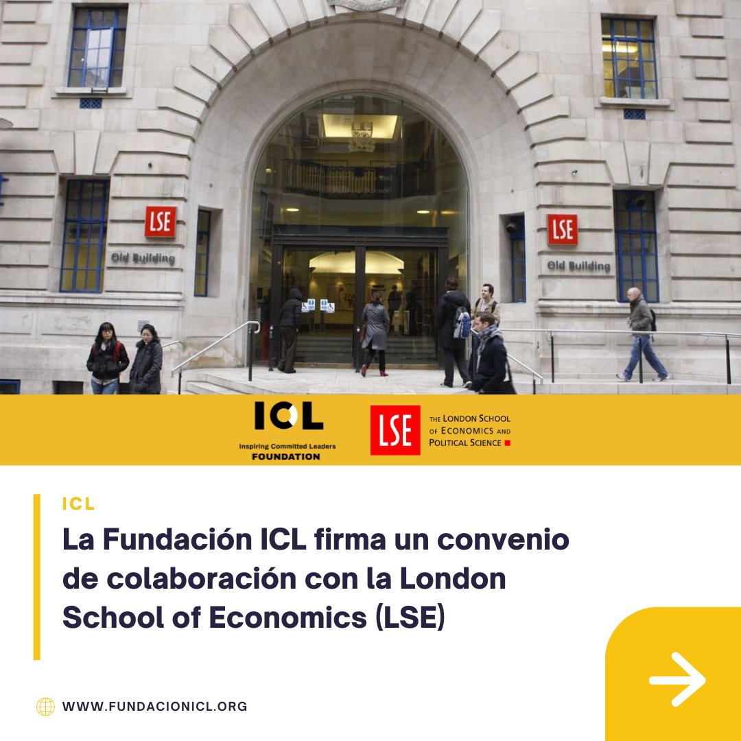 La Fundación ICL ha firmado esta semana un acuerdo de colaboración estratégico con la London School of Economics and Political Science (LSE) para ofrecer formación disruptiva de las mejores universidades del mundo para la población hispana. #icl #foundationicl #lse <a href="/LSEnews/">LSE</a>