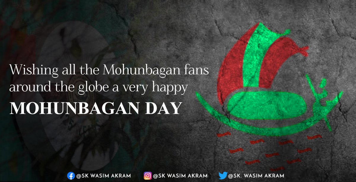 SkWasim1987's tweet photo. মোহন বাগান দিবসের শুভচ্ছা রইলো সকল কে। https://t.co/BvEB6KNJwR