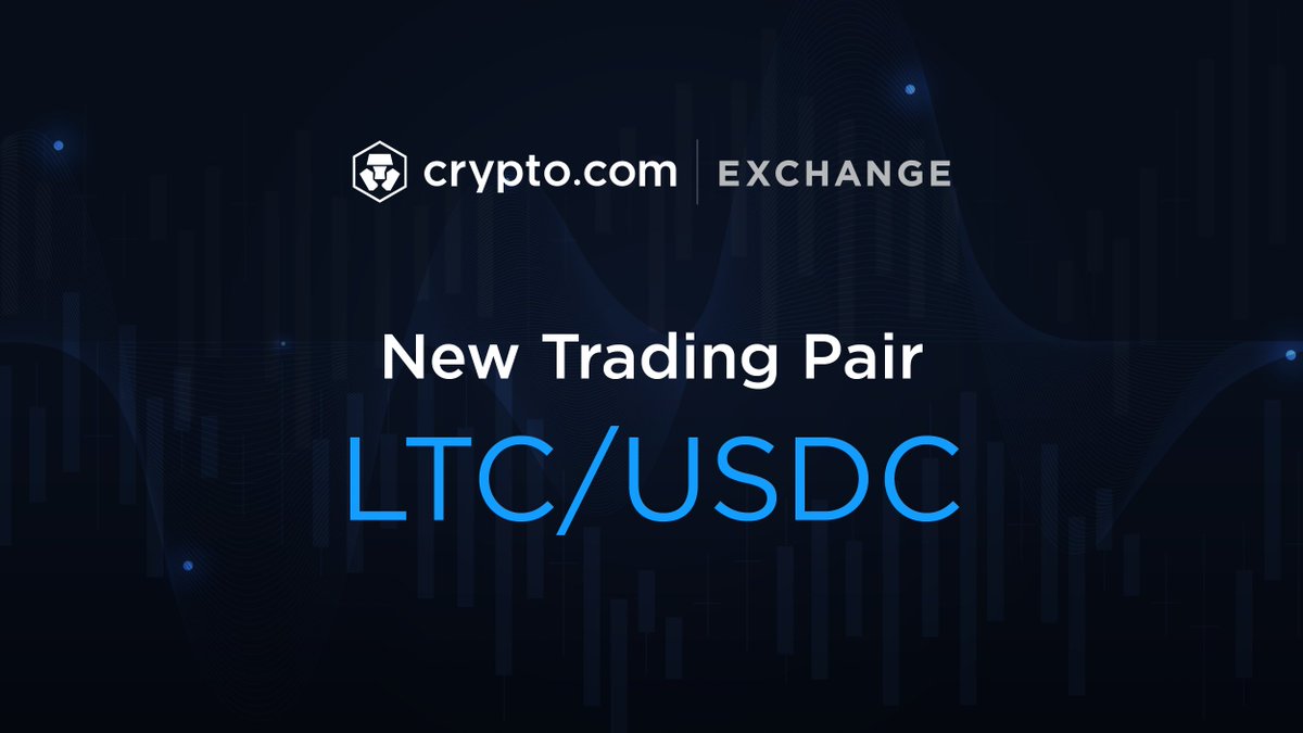 LTC/USDC trading pair is now available on the https://t.co/vCNztABJoG  Exchange. Trade #LTC in #USDT, #BTC, #USDT & $CRO pairs now. Sign up 👉  https://t.co/qE92OijleG