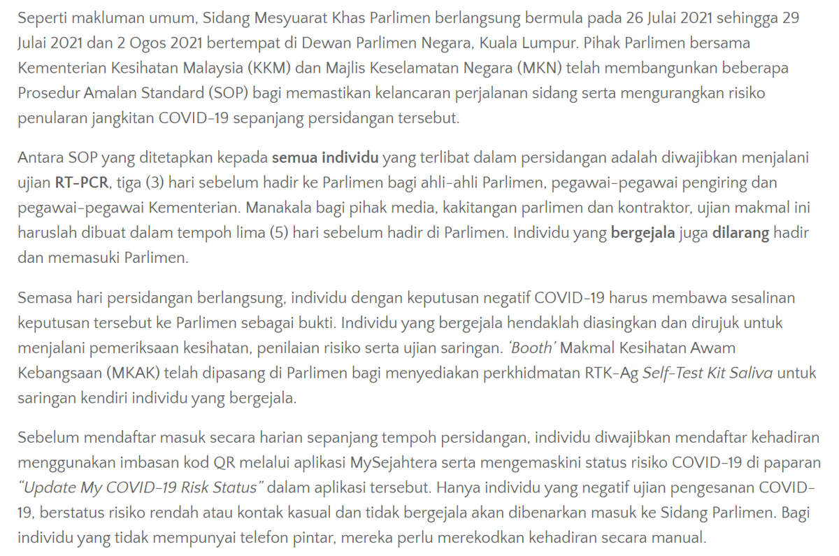 Bfm News On Twitter 2 Earlier Health Dg Dr Noor Hisham Said 56 Covid 19 Cases Were Detected In Parliament As Of Yesterday The Cases Involved Two Mps Six Escort Officers And 48