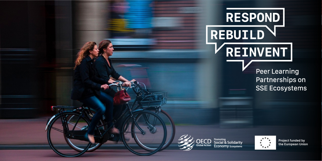 9 cities selected for the RRR project establish a common ground to share and learn about the role of social and #solidarityeconomy towards the recovery.

Check the two specific challenges⬇️ esade.me/3rDejwY
 
<a href="/OECD_local/">OECD SMEs, Regions, Cities & Tourism</a> project funded by <a href="/eu_eeas/">European External Action Service - EEAS 🇪🇺</a>