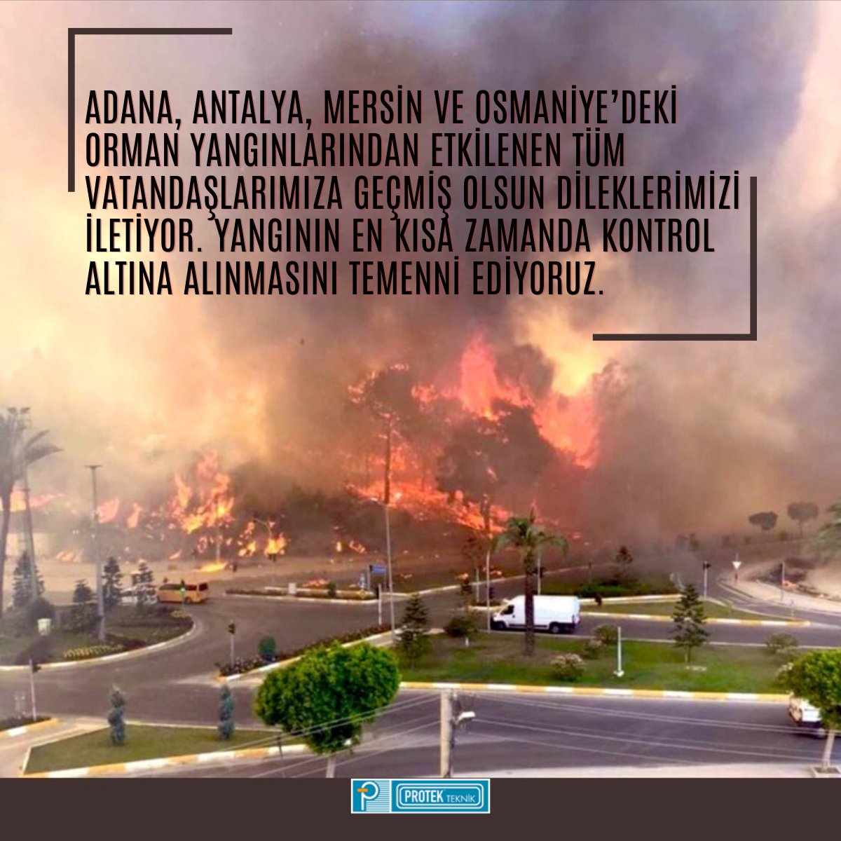 Geçmiş olsun..

Yangınların söndürülmesi için canla başla çalışan itfaiye ekiplerine ve destek olan herkese kolaylıklar diliyoruz.

#Antalya  #manavgatyangin   #Marmaris  #adanayanıyor  #OsmaniyeYanıyor  #gecmisolsun  #OrmanYangınları