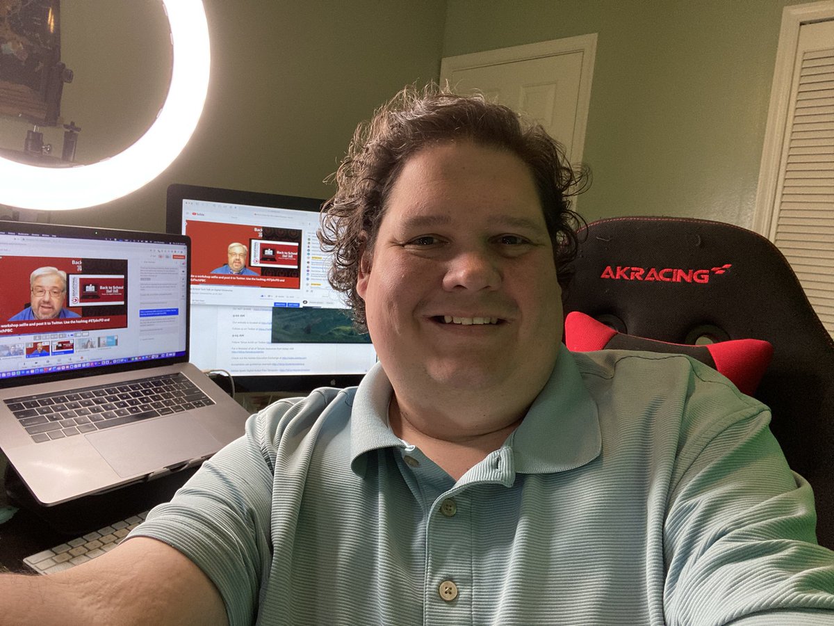 shoewee's tweet photo. Producing todayโs Tech Talk. Hereโs my Workshop Selfie!! #ETpbcPD https://t.co/OMtyaLGvA7