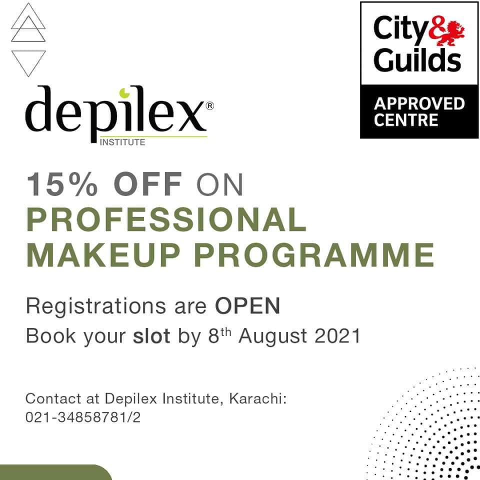 DepilexOfficial's tweet image. We are offering 15% Off on Professional Makeup Programme at Depilex Institute, Karachi 💫
Hurry up and Register now at 
021-34858781/82 ☎️

#DepilexInstitute #haircourse #professionalcertification #Makeupenthusiasts #professionalhairstylist 
instagram.com/p/CR6X8lbDv09/…