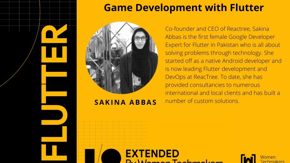 WTMKolachi's tweet photo. We are extremely delighted to have Sakina Abbas on board who has joined us as a Guest Speaker of Senior Flutter Developer!

Date: 30th July 21

SIGN UP NOW: https://t.co/hPbBwFFAgo

#Flutter #FlutterDevelopers #GoogleDeveloper  #GoogleDevelopersPakistan 
#WomenTechmakers https://t.co/rAQ2Xisq80