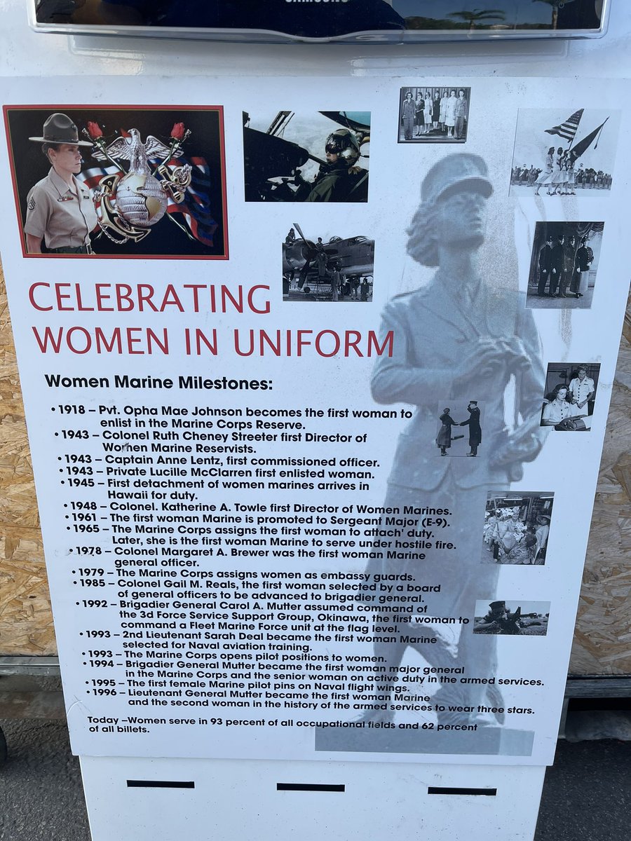 VGPIFoundation's tweet photo. What a cool timeline of Woman in Uniform. #Military #MarineCorps #Aviation https://t.co/7gYjdXqYzs