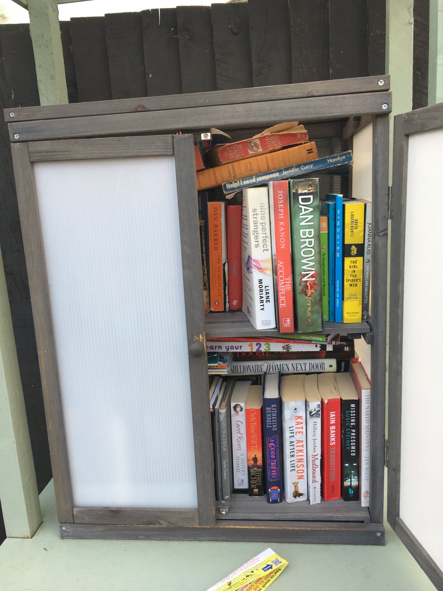 #ColliersWood community gardens: there's always a Dan Brown at the forefront of any book swap or charity shop...funny that #BadBooks