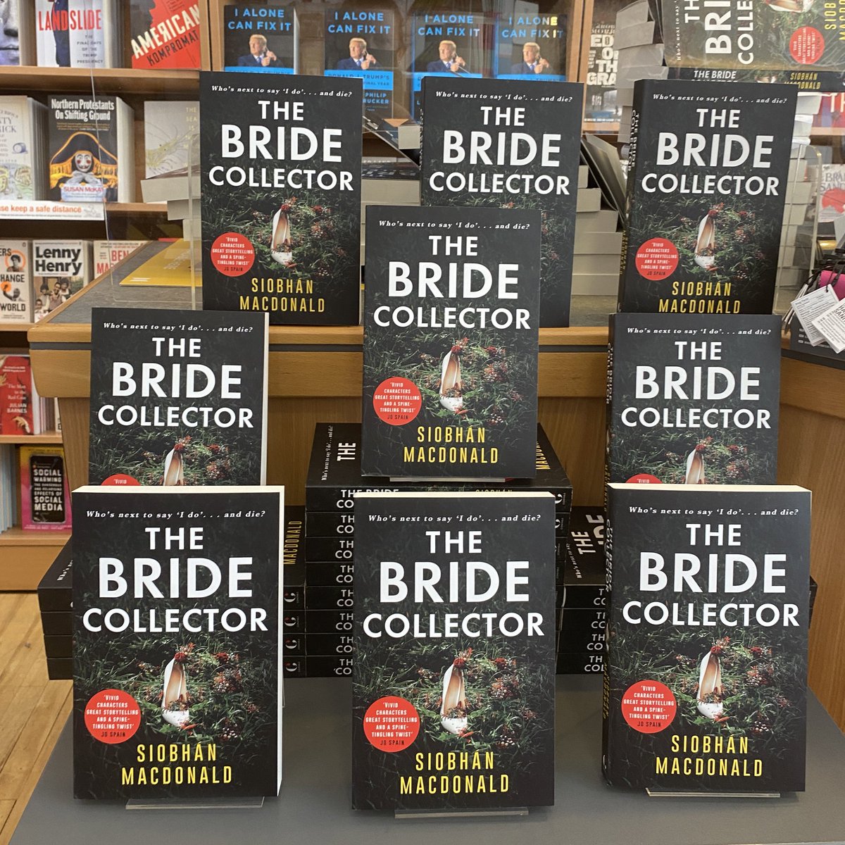 OMahonysBooks's tweet photo. Happy OFFICIAL publication day to @SiobhanMMacD 
#AutographedCopies of #TheBrideCollector are available in store and online from https://t.co/WXJMPrBmbx 

#IrishFiction #CrimeFiction #FictionBooks #FictionBestsellers #Books #LoveBooks @HachetteIre @SioTierney 
#Limerick #Ireland https://t.co/fOPSde9Sm3