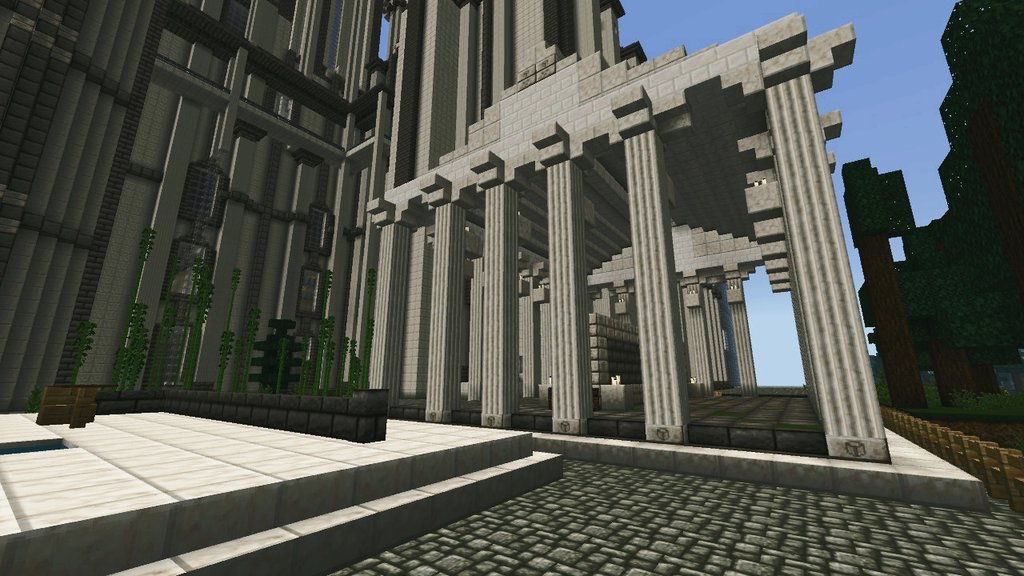 メタン Minecraft マイクラ マインクラフト Nintendoswitch バニラ建築 自称黑の建築家 神殿は紀元前まで及ぶ 西洋建築の一種です