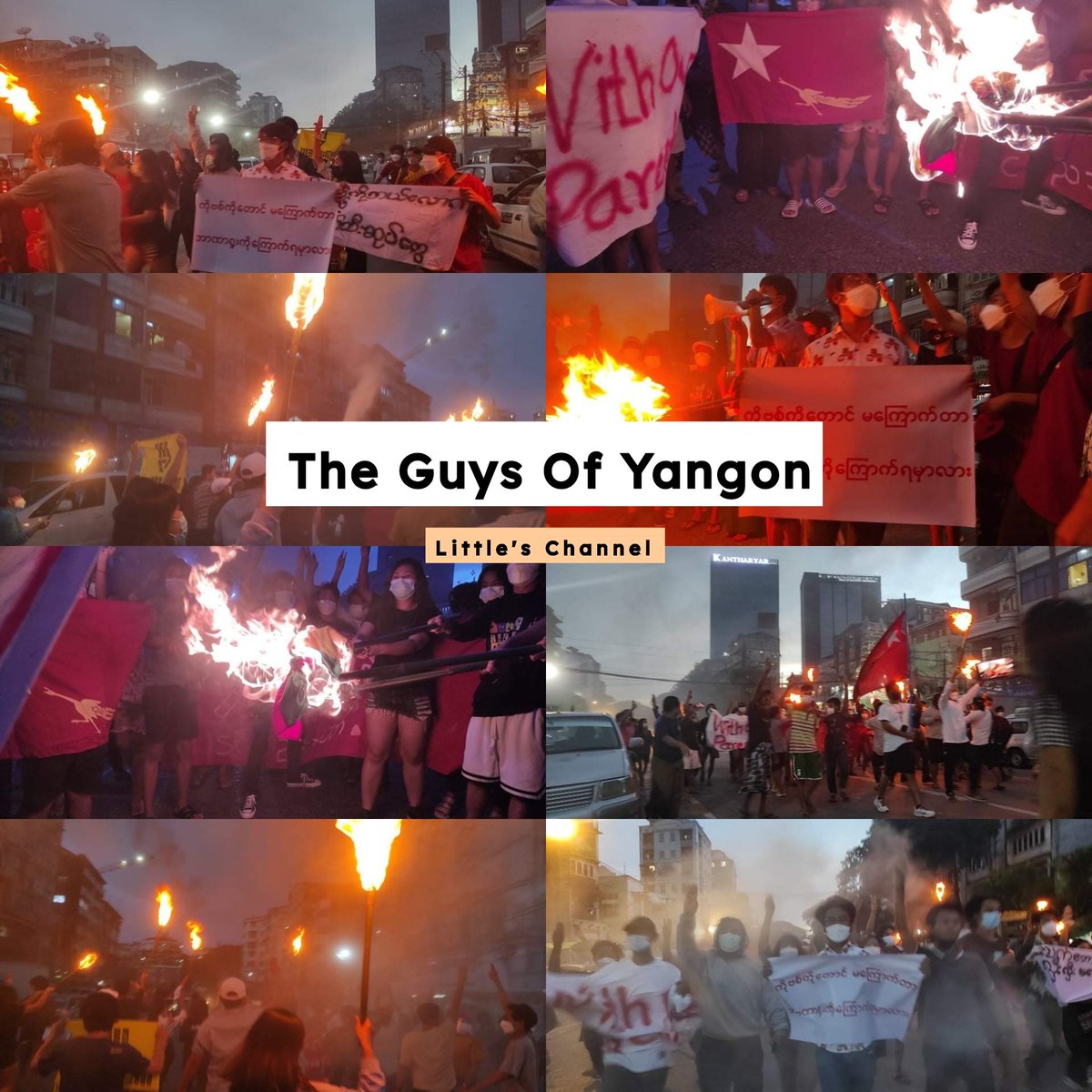 ActivistLittle's tweet photo. Pro-democracy activists from Yangon marched in BanyarDala Rd and protested against military dictatorship.

#July29Coup #MilkTeaAlliance
#WhatsHappeningInMyanmar https://t.co/nVAFoC92ke