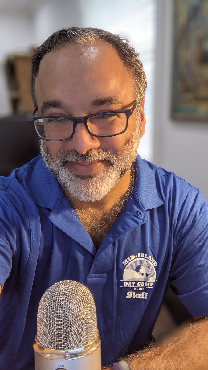 rabbicreditor's tweet photo. Couldn't be prouder than to wear my new #MidIsland t-shirt for today's @ujafedny #broadcast! I was blessed to be a camper at this very special @camphkc camp, and am so thrilled at the ongoing work I get to share, bringing more joy and life to countless children! #CampLife https://t.co/XEVTcKUIRM