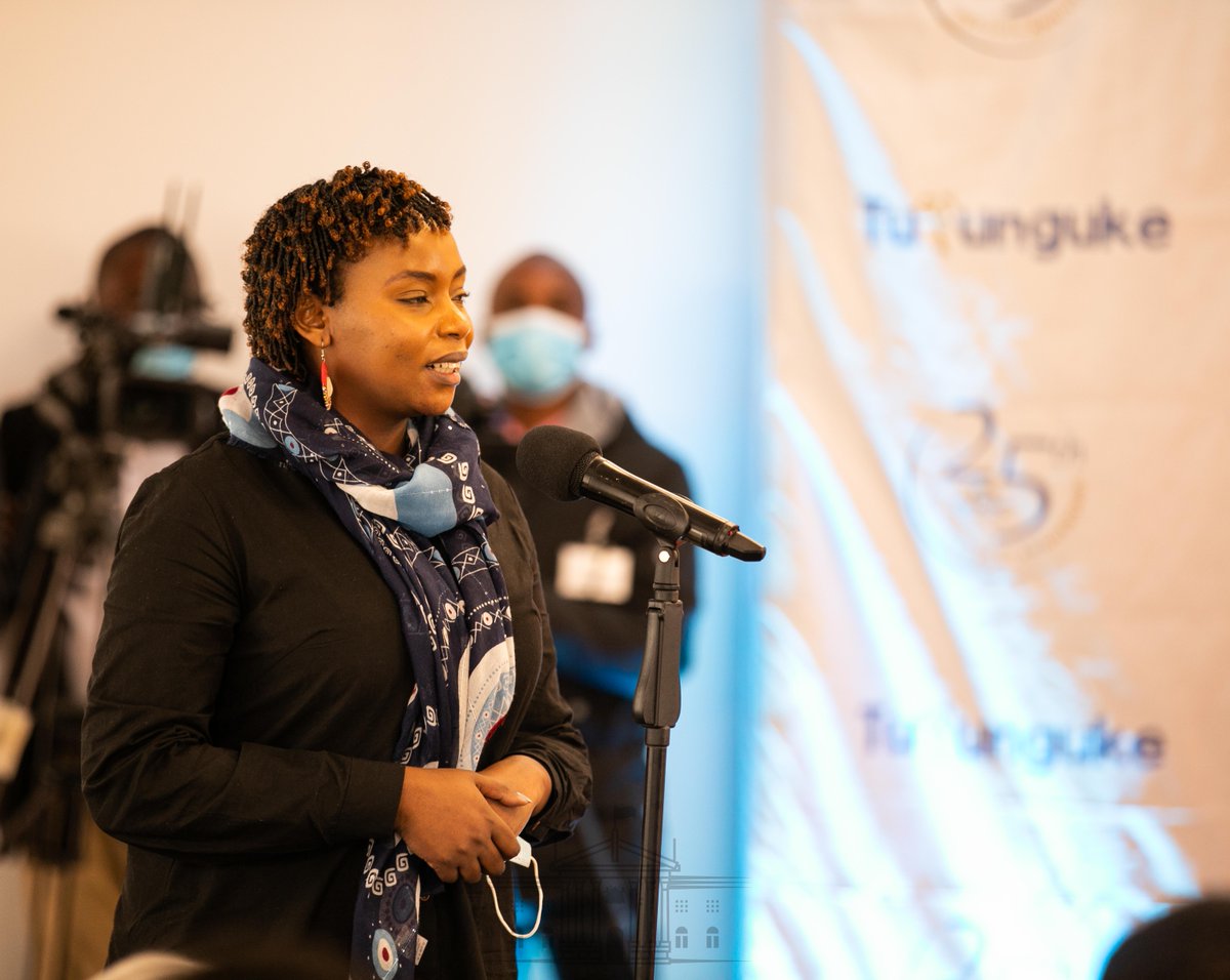 FirstLadyKenya's tweet photo. "Today, I commit to add my voice to raise awareness about mental health and to support the global collaborative campaign #TUFUNGUKE to encourage those voices that are silent to speak up and be heard. We can do this – together" ~ First Lady Margaret Kenyatta https://t.co/FmB8qLhOVI