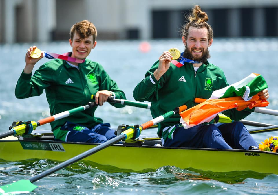 What a win! Paul &amp; Fintan got the Gold Medal, Skibbereen and the team at Spearline couldn't be prouder! Fantastic achievement!
And superb work from the young Olympians Aoife Casey &amp; Margaret Cremen in their A Final
<a href="/skibbrowing/">Skibbereen Rowing</a> Club
#skibb2tokyo #furtherwithspearline #teamireland