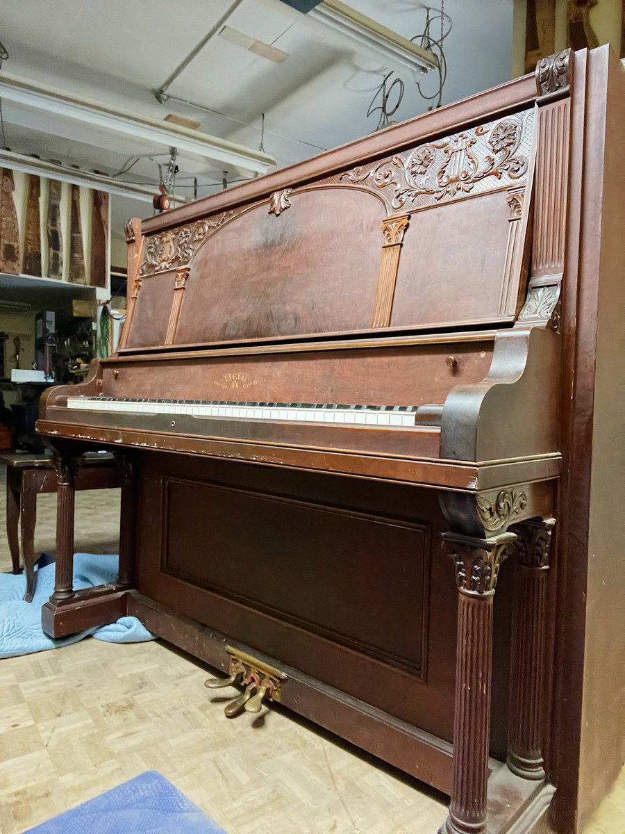 PaulHahnPianos's tweet photo. At Paul Hahn & co., happiness is the ability to preserve the history of the Canadian piano manufacturing industry - one piano at a time - stay tuned for whatโs to come!#bellupright #guelph #watchforupdates https://t.co/9EqrOaFOG7
