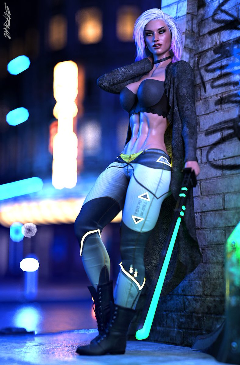 Strahl3D's tweet photo. If Cora was a Blade Runner πππ
High Res & NSFW via my Patreon
#str4hl #3dart #pinup #abs #boobs #thicc #booty #muscle #scifi #cyberpunk
https://t.co/BVX1e4UXX4
https://t.co/QUDXeMDSpC https://t.co/0tWaCahNIP