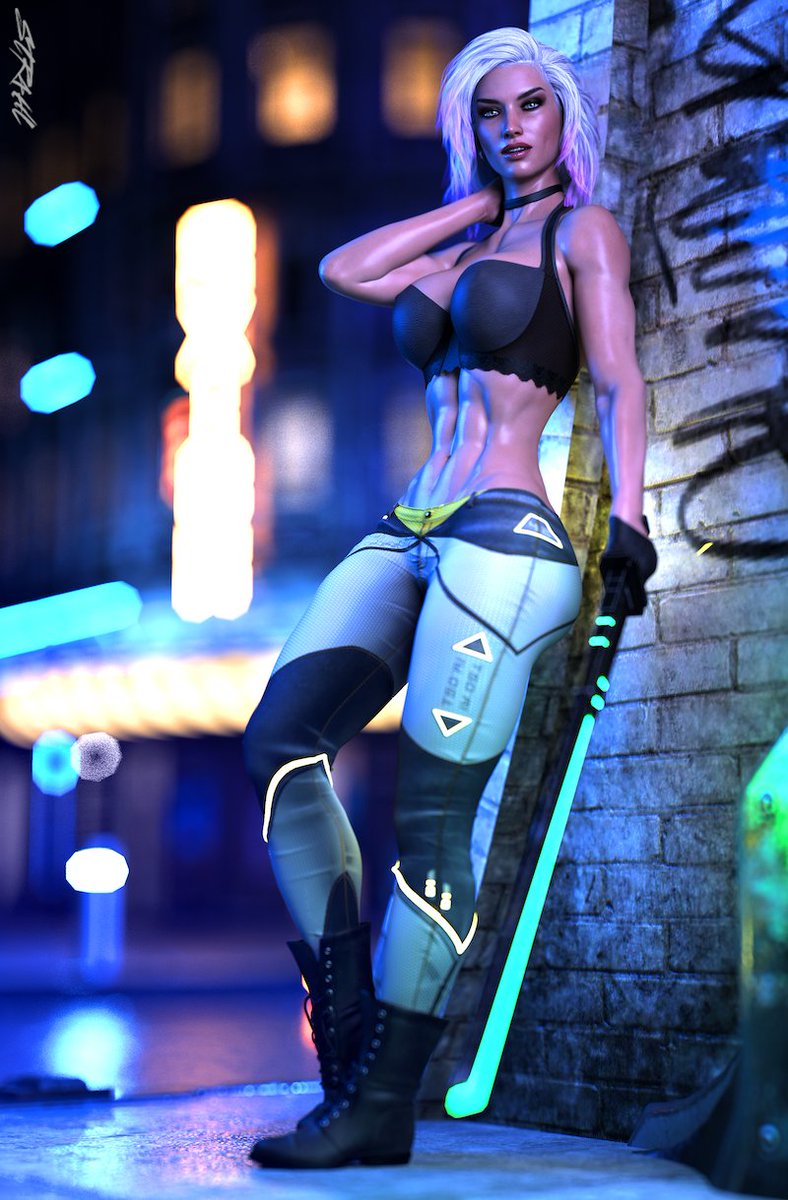 Strahl3D's tweet photo. If Cora was a Blade Runner πππ
High Res & NSFW via my Patreon
#str4hl #3dart #pinup #abs #boobs #thicc #booty #muscle #scifi #cyberpunk
https://t.co/BVX1e4UXX4
https://t.co/QUDXeMDSpC https://t.co/0tWaCahNIP