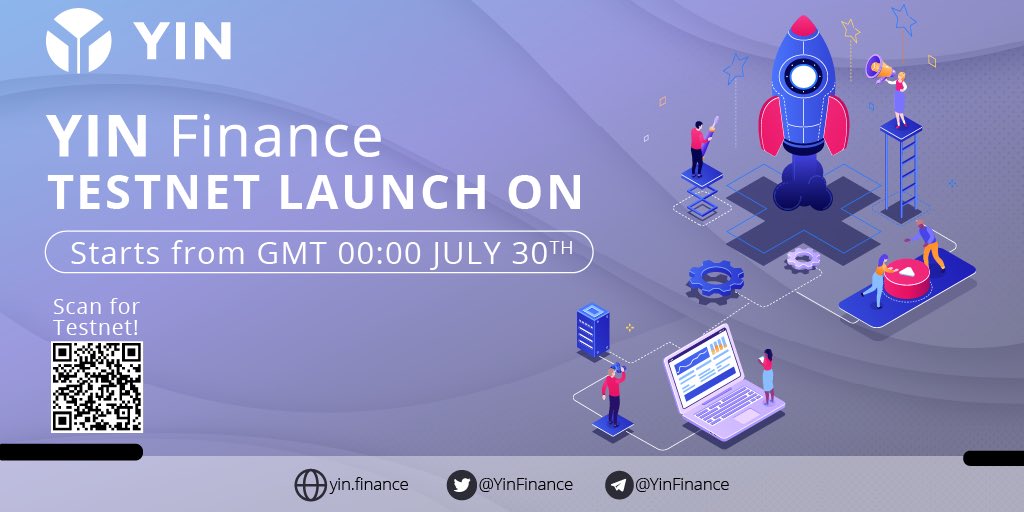 #YIN Finance will launch test-net ⏱on GMT 00:00 July 30th, welcome to our test-net and experience better liquidity management&amp;please stay tuned for opportunity to get $YIN airdrop!!! Let’s cheer for this significant updates!! #uniswapv3