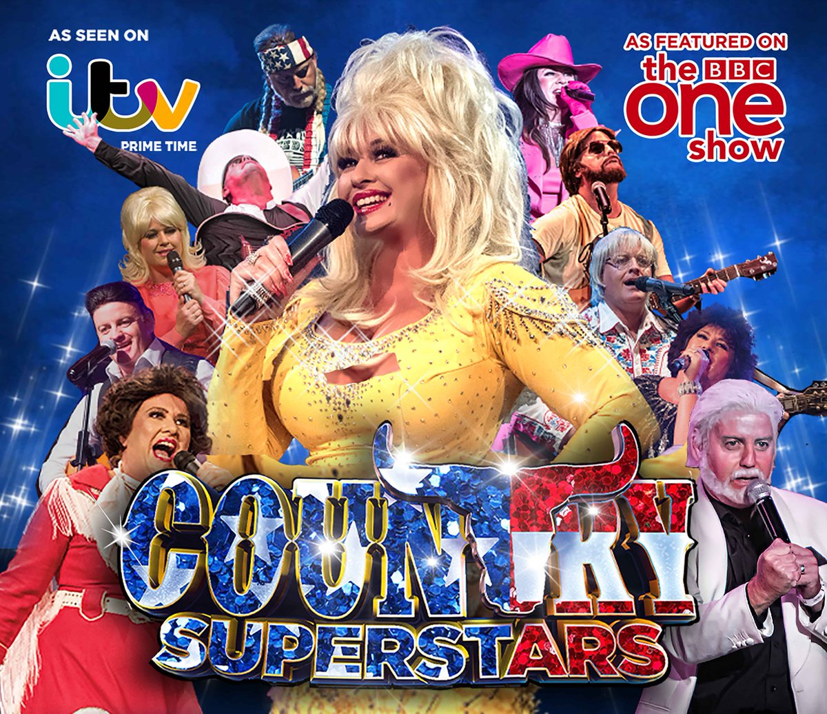 Country Superstars-Thurs 21st Oct-7:30
The world’s biggest country music touring show is returning! With 11 <a href="/CountryShowUK/">Country Superstars Ltd Theatre Production</a>  Superstars, this unique show is set to have you yee-haw-ing and bopping along in your seat!🤠
Book now:
bit.ly/3x81wnQ
#HaveYouGotYourTicketsYet