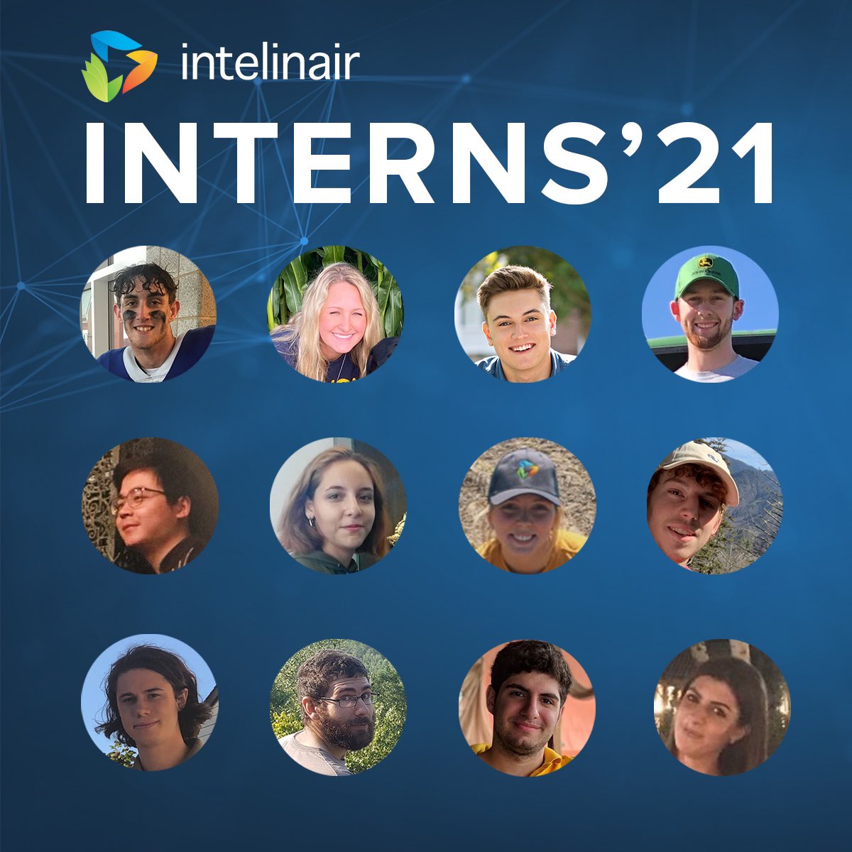 Intelinair's tweet photo. We are celebrating future leaders in the agricultural industry on National Intern Day! Thank you for all you do! https://t.co/8Eg7Z9Piw2