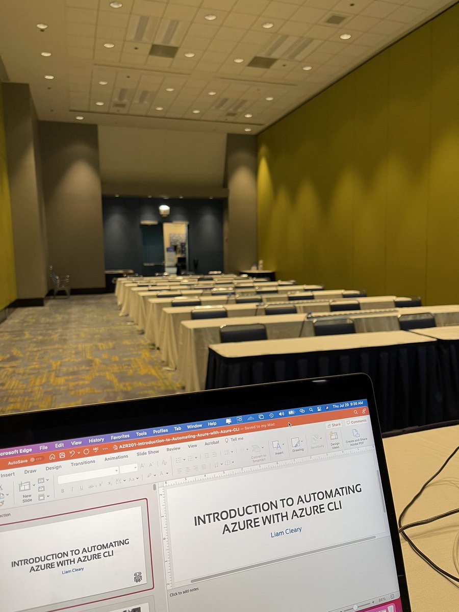 helloitsliam (MVP Alumni, MCT) (@helloitsliam) on Twitter photo An empty room waiting for a session to start. Will anyone show? 😂😂 maybe, maybe not. I am here either way if you would like to learn about <a href="/AzureCli/">AzureCLI</a>, if not come say hi anyway 😉<a href="/spfest/">SPFest</a> #spfestchi #conference #training <a href="/SharePlicity/">SharePlicity</a> <a href="/ShareplicityE/">SharePlicity Education</a> #azurecli <a href="/Azure/">Microsoft Azure</a> An empty room waiting for a session to start. Will anyone show? 😂😂 maybe, maybe not. I am here either way if you would like to learn about <a href="/AzureCli/">AzureCLI</a>, if not come say hi anyway 😉<a href="/spfest/">SPFest</a> #spfestchi #conference #training <a href="/SharePlicity/">SharePlicity</a> <a href="/ShareplicityE/">SharePlicity Education</a> #azurecli <a href="/Azure/">Microsoft Azure</a>