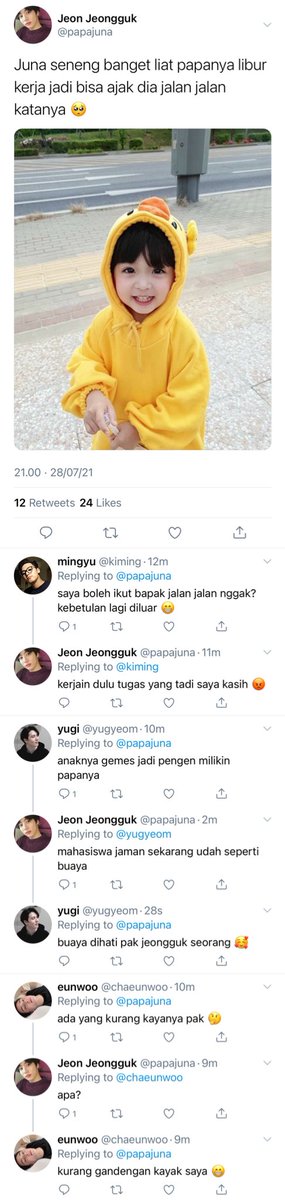 minezerry's tweet photo. 97L x kook mini au; 

si dosen baru yang menjadi incaran dari ketiga mahasiswa tengilnya. https://t.co/JzH8pCPjRt