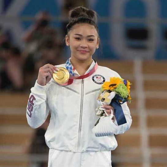 gymnastics's tweet photo. All 😊 on the podium 

#ArtisticGymnastics #Tokyo2020 #Olympics https://t.co/tTufZ7BzvW