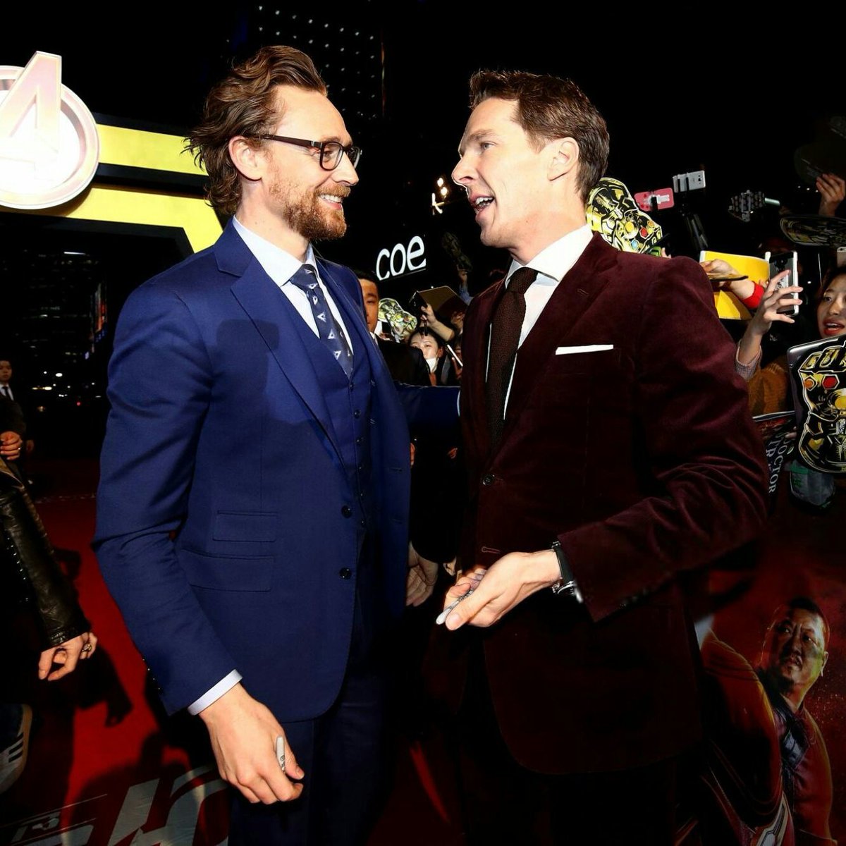 picsbenedict's tweet photo. Benedict Cumberbatch and Tom Hiddleston https://t.co/AGnbwSwcj7