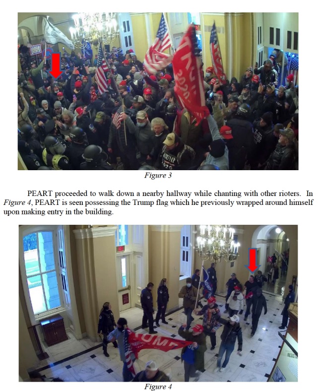 MacFarlaneNews's tweet image. Judge approves request from Jan 6 defendant Willard Peart to take trip w/ wife to Cancun in September

Peart is accused of wrapping himself in red Trump flag &amp;amp; joining mob in chants near US Senate chamber on Jan 6