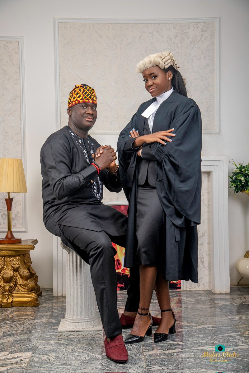 'Old age announces itself neither with a trumpet nor with a gong'...where did the years go??? My little Princess, my pretty Princess is now a 'Barrister and Solicitor of the Supreme Court of Nigeria'...am a happy 'old man'! @adeydahh