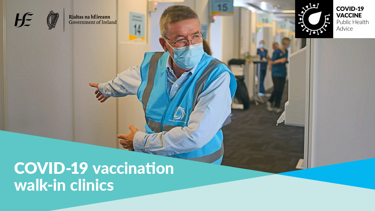 HSELive's tweet image. Walk-in vaccination clinics will be available at some vaccination centres this weekend. People aged 16 or older can attend. These clinics are for your first dose only. You do not need to be registered or have an appointment. ➡️bit.ly/3BUF70v
#VaccinesSaveLives #ForUsAll