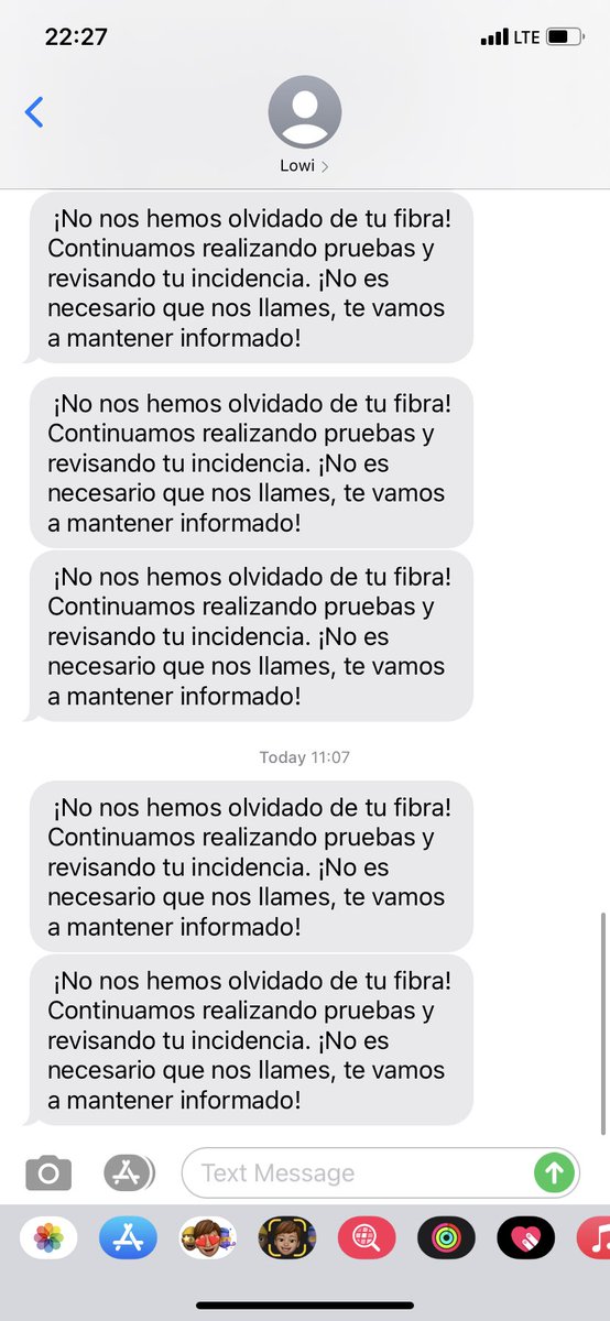 JDRP85's tweet photo. @Lowi_es Dejen de enviarme mensajes y envíenme a un técnico https://t.co/7x4GBepdpI