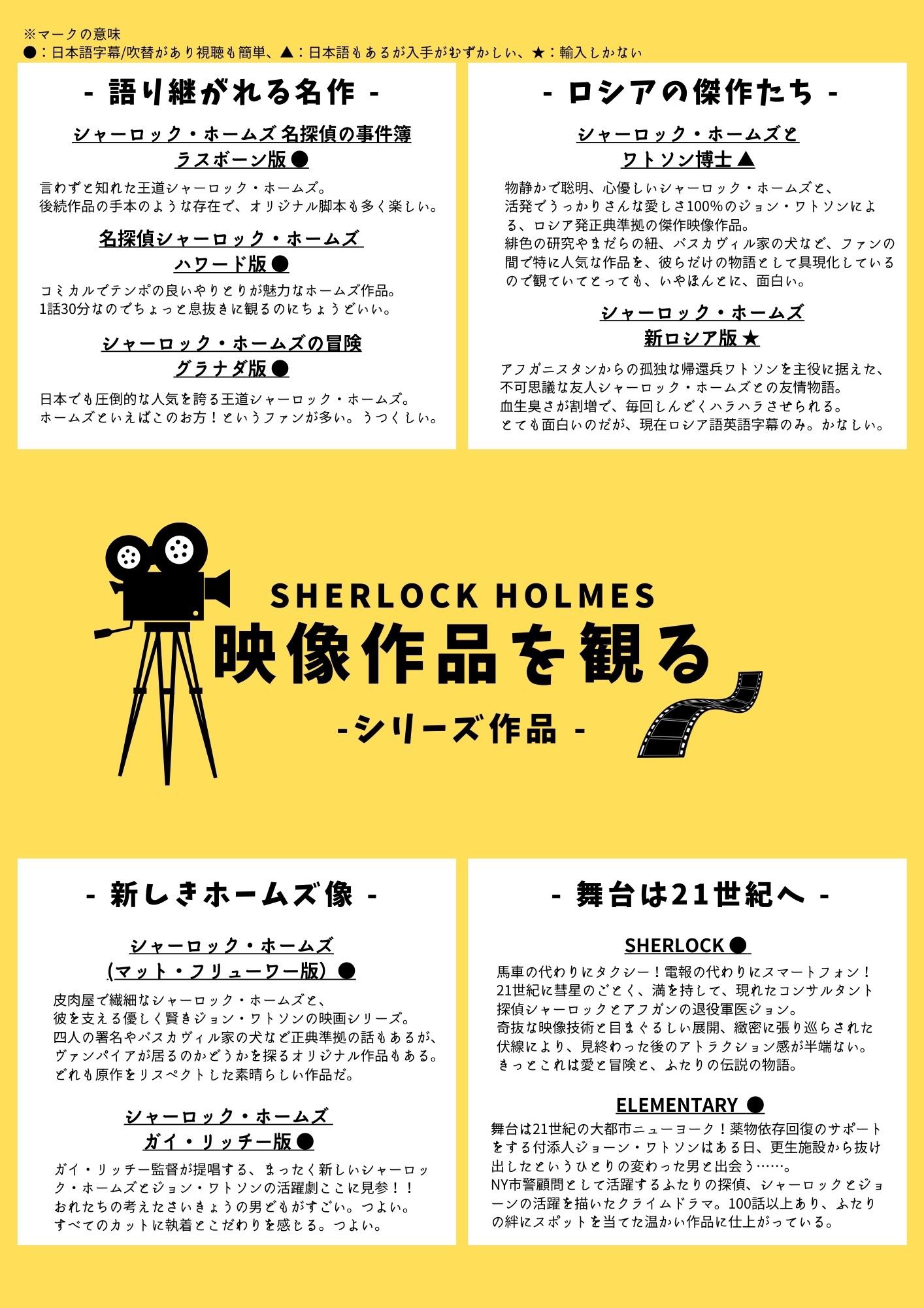 Kuku على تويتر シャーロック ホームズを観るならこのあたりがおすすめですというプレゼン