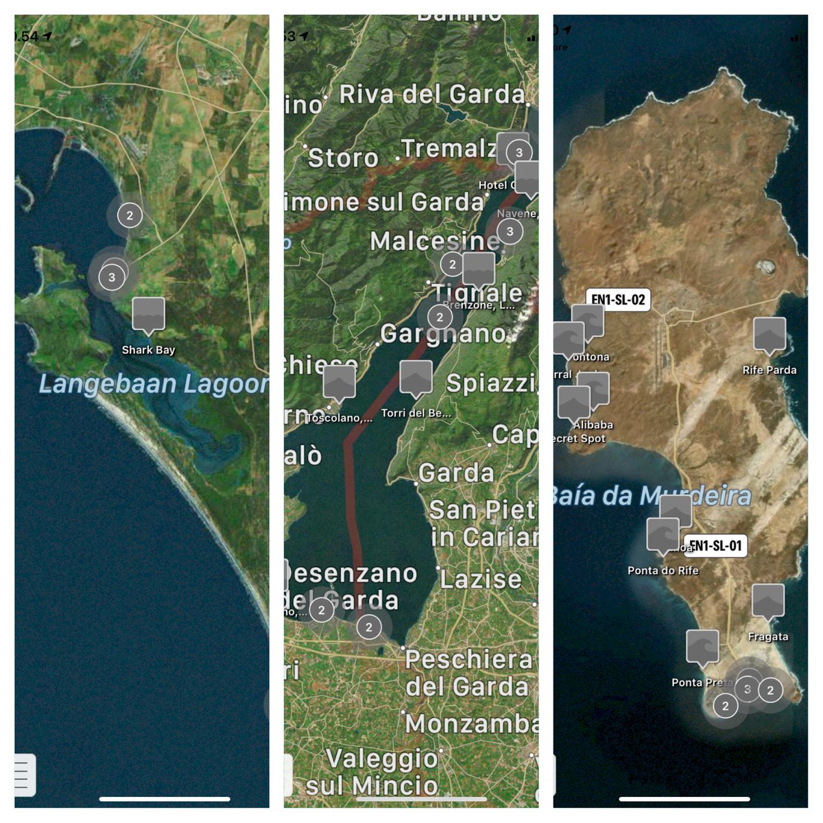 petovedessa's tweet photo. Oh my, how yo make up my mind on where to go??? #travelbug #kitesurfworld #kitesurfing #needtopractice #morepractice #caboverdekitesurf #pontapreta #gardakitesurf #malcesine #langebaankitesurf #nextplacetopractise #caboverde🇨🇻 #langebaan🇿🇦 #lagodigarda🇮🇹 https://t.co/2ERAP1f6mI