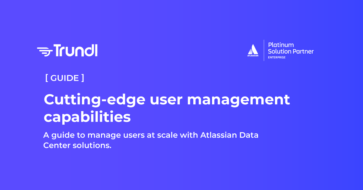 Trundl_inc's tweet image. Protect people and data at scale. 
Future-proof your enterprise needs with Atlassian Data Center.

Get tips on how to manage users at scale with Atlassian: hubs.la/H0S-b2n0

#Trundl #AtlassianPlatinumPartner #AtlassianDataCenter