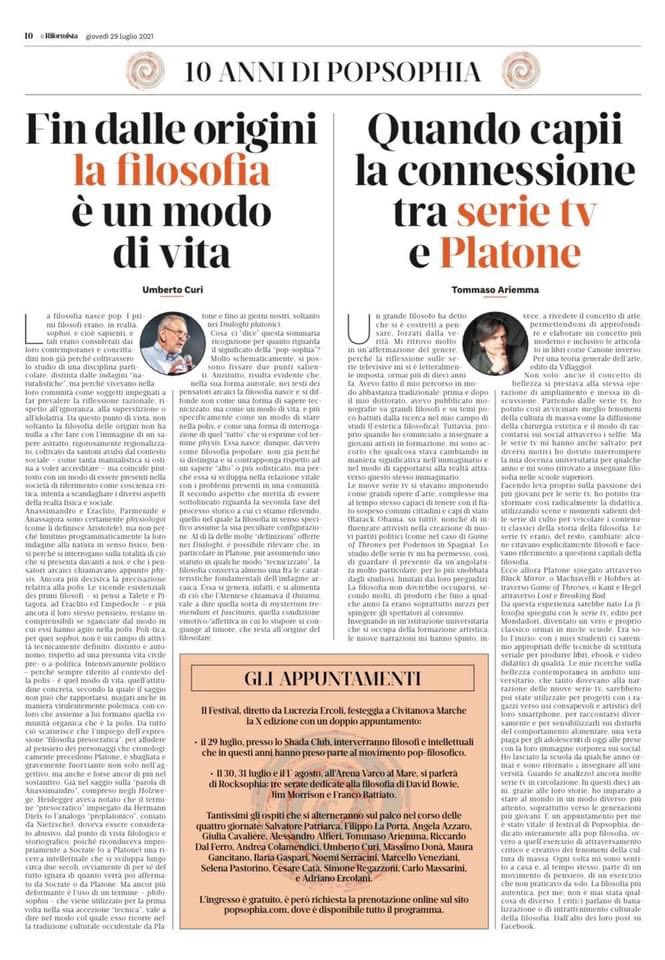 Oggi su <a href="/ilriformista/">Il Riformista</a> un lungo inserto dedicato al nostro decennale!

Un ringraziamento speciale ad <a href="/AngelaAzzaro/">Angela Azzaro</a> e Silvia Bellucci per aver costruito queste bellissime pagine, con il contributo di <a href="/JoIlaria/">IlaGaspari</a>, Salvatore Patriarca,  <a href="/AriemmaTommaso/">Tommaso  Ariemma</a> e Umberto Curi!