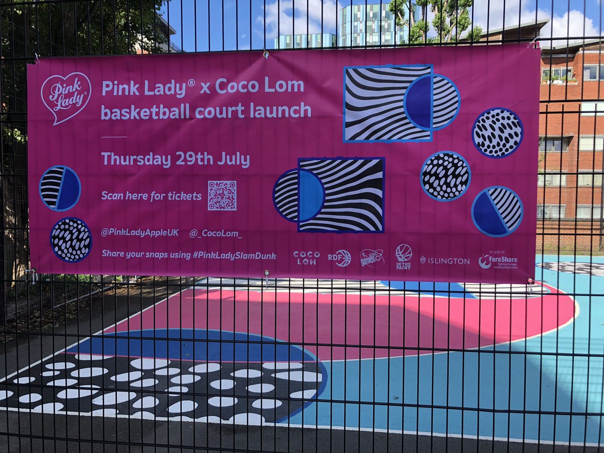 JamesGregs11's tweet image. Great to be part of the #PinkLadySlamDunk Day down in Islington with @Pinkladyappleuk @ProInThePaint @RDFSPORT - @StreetGames are helping activate the refurbished court so young people can take part in Doorstep Sport in an inspiring facility #ActiveEnvironment @Sport_England