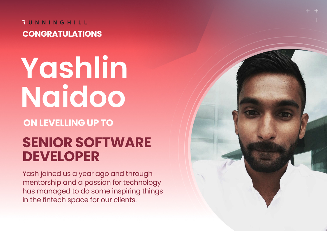 Runninghill's tweet photo. Congratulations Yash! #Growth #PassionPurposeProductivity https://t.co/oKGmeHGuYz