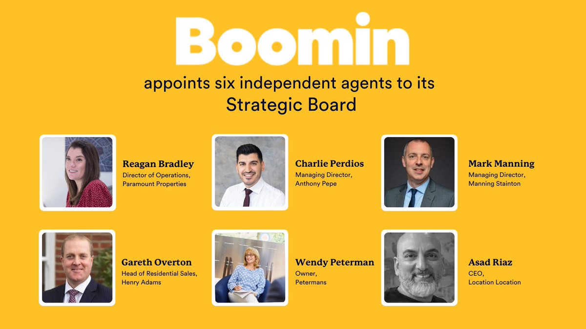 We couldn’t be more delighted to have a great mix of fantastic brains and experience to support the future strategy for <a href="/boomin_UK/">Boomin</a> .  Thank you so much to each and every one of you.