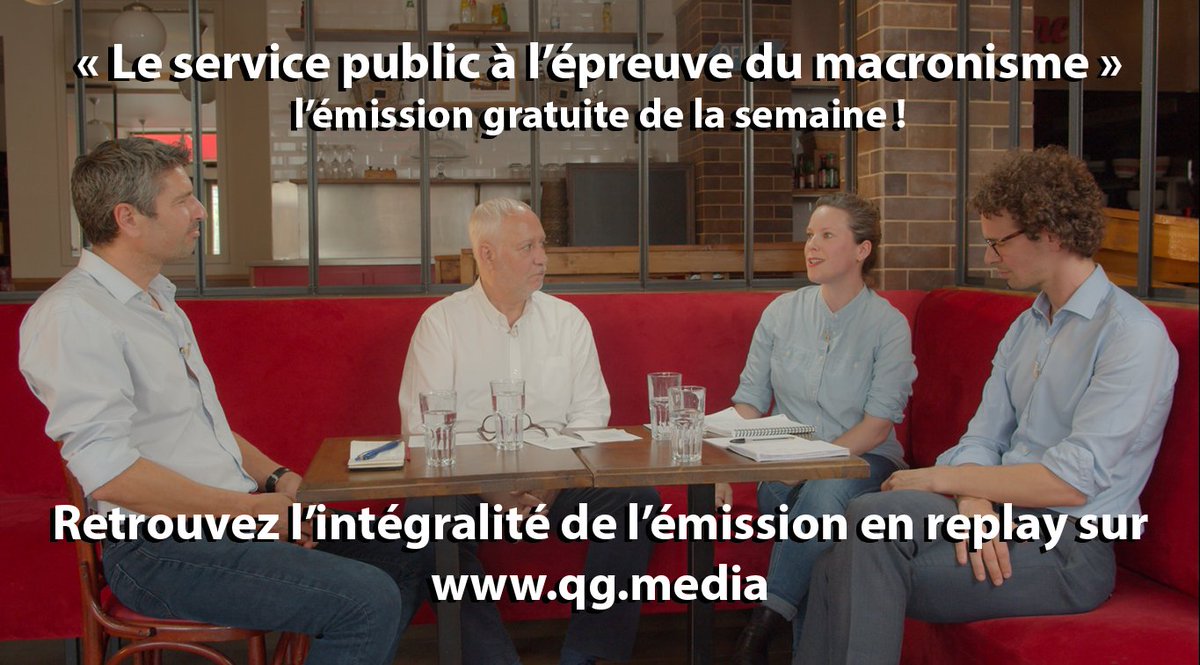 Cette semaine, QG vous offre en accès libre l'édition de Quartier Constituant consacrée aux ravages de l'austérité macroniste sur le #servicepublic français avec @arnaudbontemps et @LCastets, porte-paroles de @nosservicespub