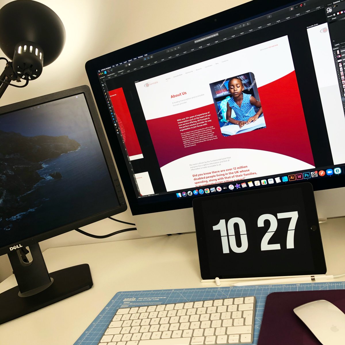 A work in progress shot of our recently completed website design &amp; build for <a href="/AllFormats/">All Formats</a>, based at <a href="/QAC_Official/">Queen Alexandra Charity</a>. It’s so great to look back at projects wholly completed during lockdown and see how they have come to life. 🧑‍💻🎉