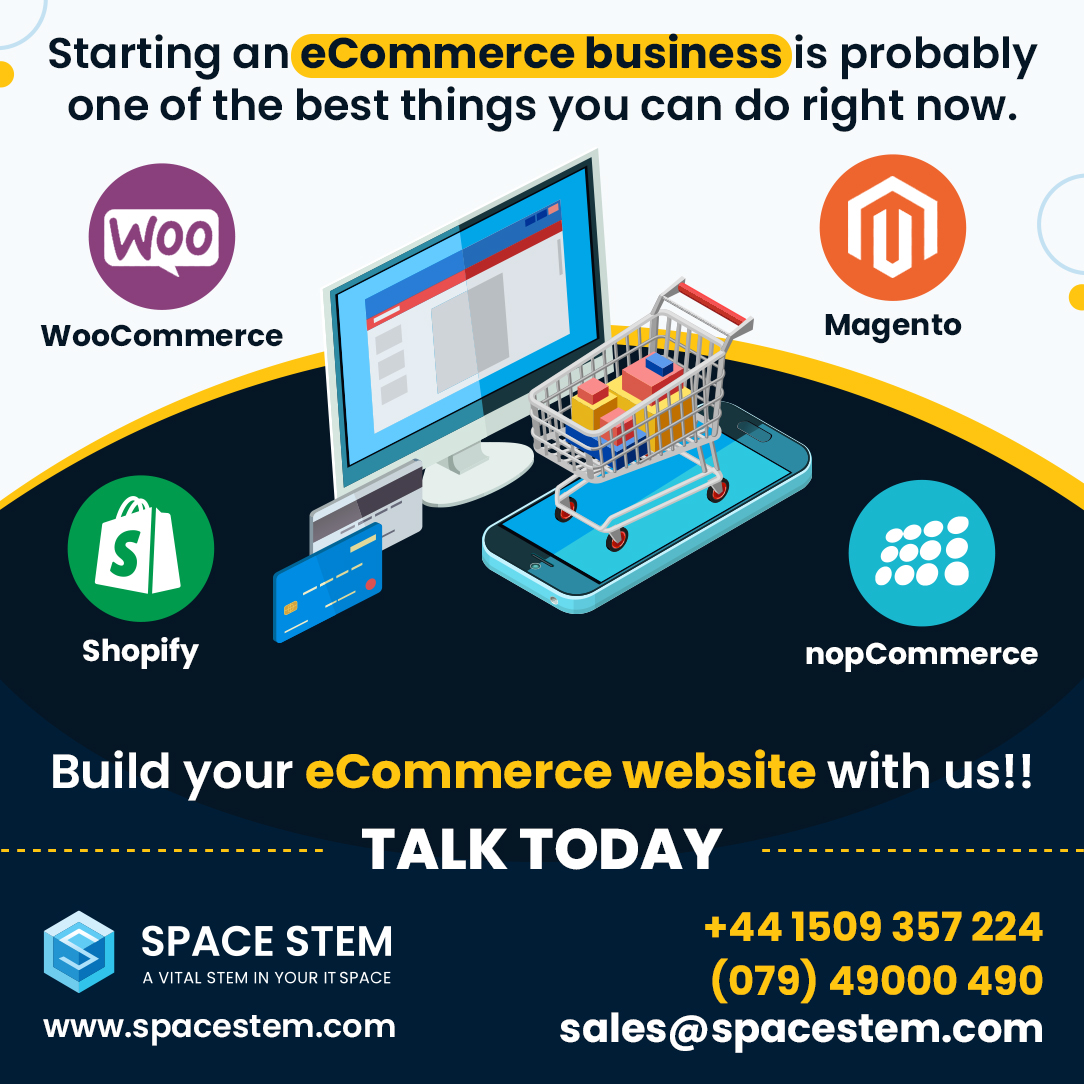 spacestem's tweet image. Starting an eCommerce business is probably one of the best things you can do right now.

Talk to @spacestem Experts spacestem.com/request-a-quote and build your eCommerce website!
#ecommercedevelopment #nopcommercedevelopment #shopifydevelopment​ #magentodevelopment