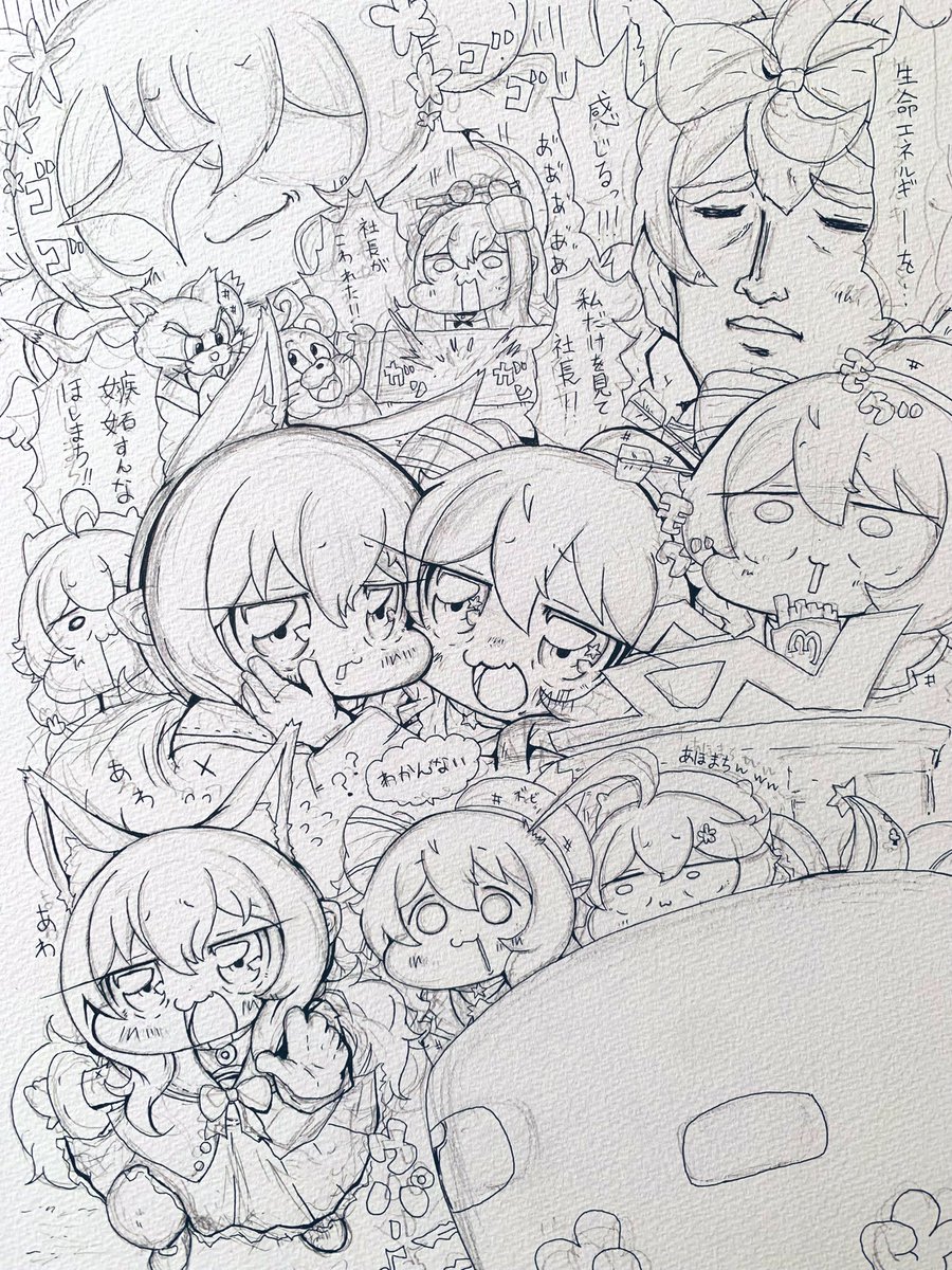コイツ!イラストおせぇなぁ!?って思ってる方すいません!!言い訳を!!左のを描くまで大体2.3時間、そこから仕上げて完成まで6.7時間かかるのです!!
いとーちゃん描くの遅いから、許して🥺
頑張って描くから🥺🥺🥺