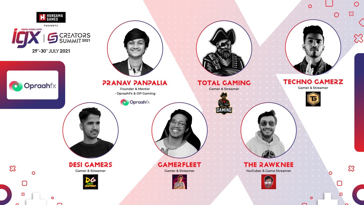 #HungamaGames presents IGX Creators Summit is highly grateful for the kind of support and participation Opraahfx has contributed for making this event a huge success!

Register Now- igxcreatorssummit2021.dreamcast.in