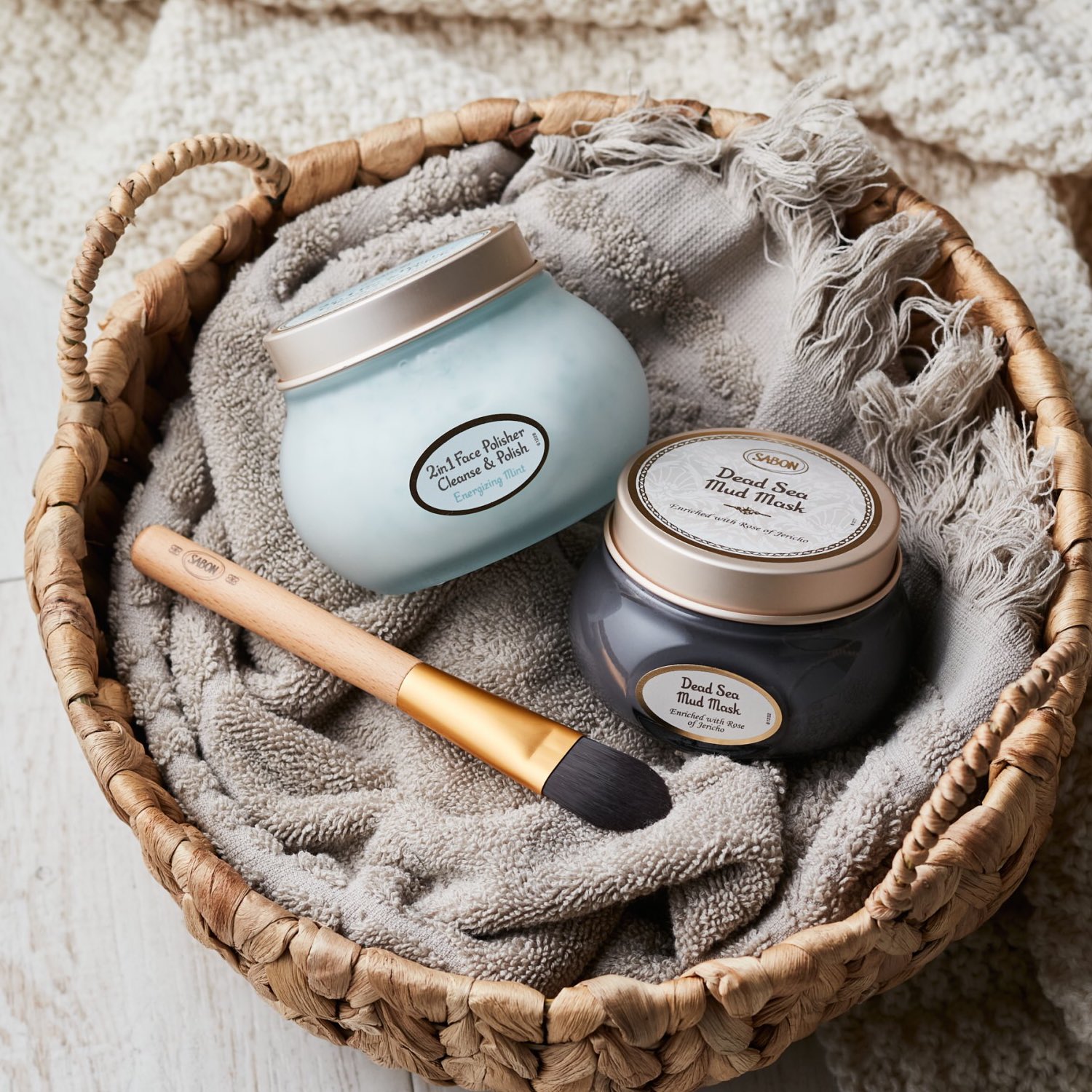 デッドシー 3in1マスク & 2in1フェイスポリッシャー SABON サボン フェイスポリッシャーとデッドシーマスクのセット