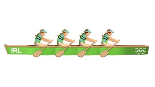 ronankenny's tweet photo. Fair play to the Irish women’s team too! They deserve this @Emojipedia 

#Olympics #Rowing #Bronze #IRL @Tokyo2020 @TeamIreland https://t.co/O9crk0VRjp
