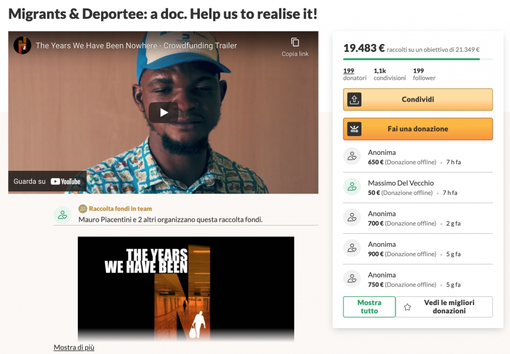 Tywhbn's tweet photo. We are very close to achieving the goal of our fundraising campaign. Help us reach the goal by sharing our campaign with your contacts:
https://t.co/KnWsKbr4MC
❤ We thank you for having believed in our project with your donation and your support.
#deportation #migrants #doc https://t.co/kEQPEDWyev
