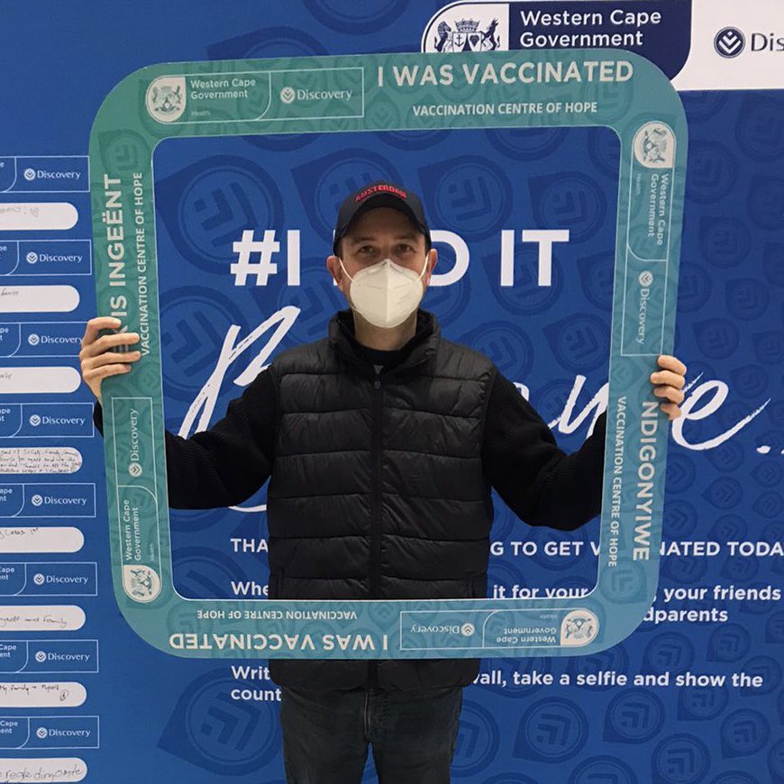 Got my #covid #vaccine today at the <a href="/CTICC_Official/">CTICC (Cape Town International Convention Centre)</a>. Friendly, quick, safe and professional. Thank you to all the staff. <a href="/WesternCapeGov/">Western Cape Gov</a> #capetown #southafrica