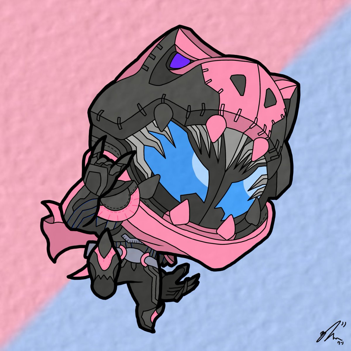 悪魔 それは人間誰しもが心に宿し 体内に飼っている魔物 仮面ライダー りみっとぶれい君のイラスト